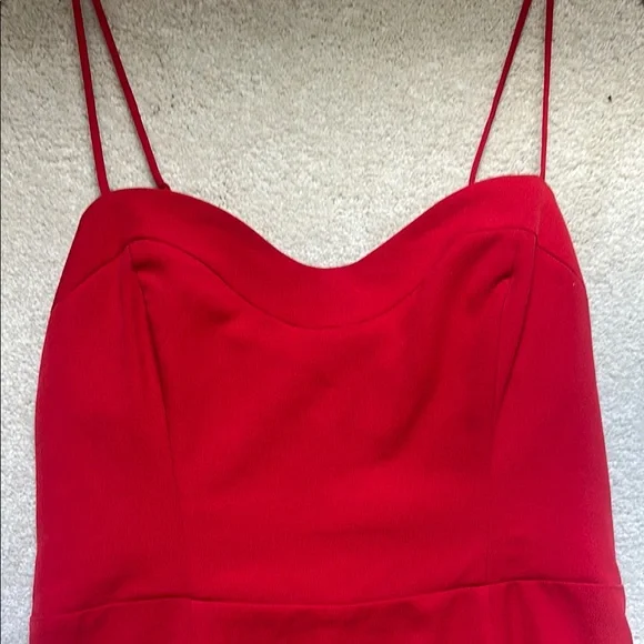 Abercrombie and Fitch Spaghetti Strap Slit Midi Dress - Picture 2 of 5